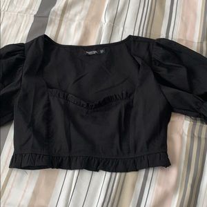 Cropped Nothing Linen Top